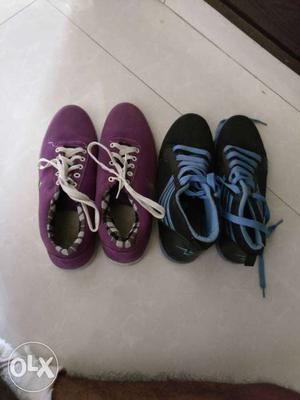 Combo of 2 shoes with 1 casual wear + 1 sports