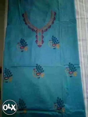 Kurti material. with embroidery work. brand new