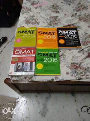 Official GMAT books: Official Guide+Quant+Verbal+Manhattan
