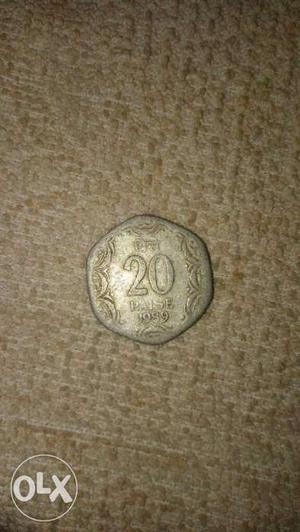 Old 20 paisa coin, brings back Ur childhood for