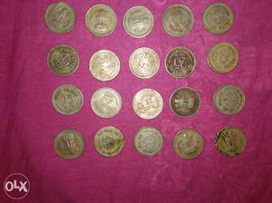 Old 25 paise coins