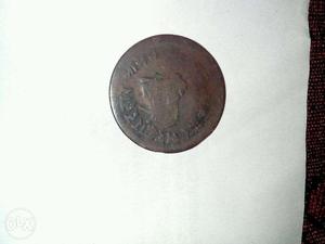 Old copper coin pav aana 