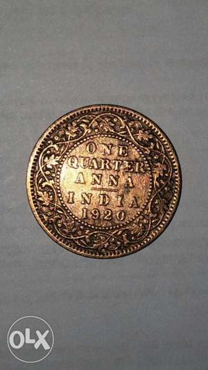 One Anna  Coin