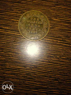 One Quarter India  Coin