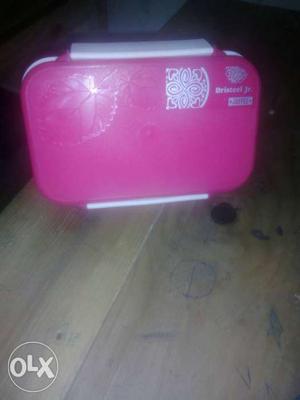 Pink And White lunch box