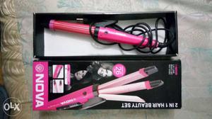 Pink Nova 2 In 1 Hair Beauty Set In Box