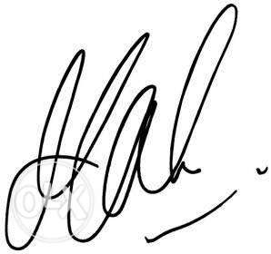 REAL and LIVE autograph of MS Dhoni