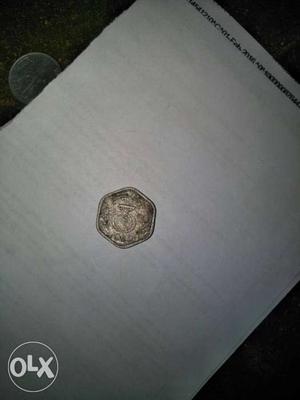  Silver 3 paise Coin