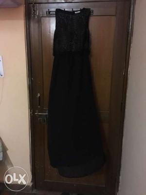 Women's Black Long Gown