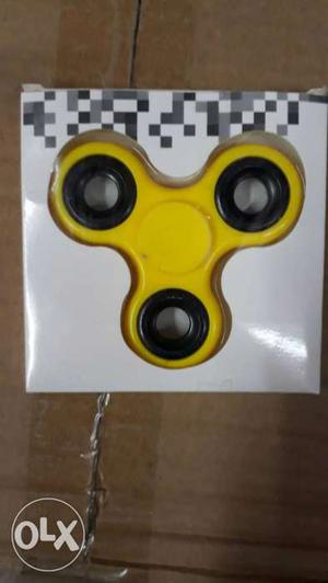 Yellow Tri Fidget Hand Spinner