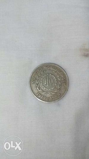  coin 5 rupess old coian