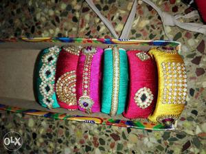 12 home made bangles The stone one and I make this 2.4 size