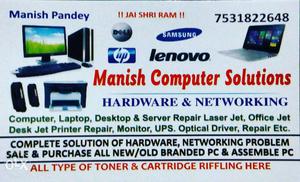 All type of computer laptop & printer repair or