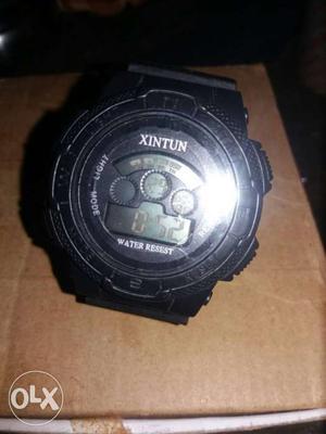 Black Xintun Digital Chronograph Watch