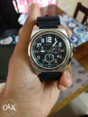 Designer Cerutti Black Sport Band Chronograph Watch