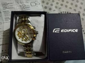 Edifice Chronograph Watch In Box