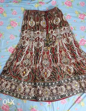 Heavy work bridal dress lehnga. 1 time used, price