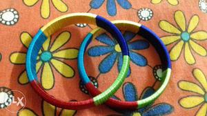 Latest Multi colour silk thread Bangles set only