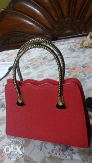 New red bag..