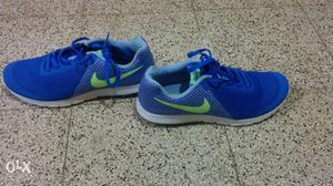 Nike woman blue flex experience sports shoes.