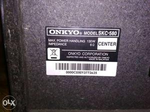 Onkyo Black center speaker brand new