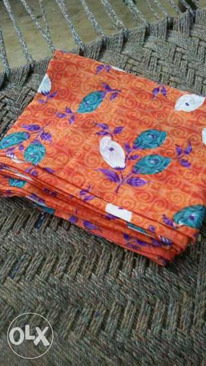 Printed cotton suit 5 meter for ladies but no