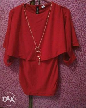 Red Crop Top Dress