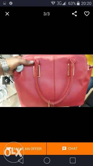 Red Leather Handbag Screenshot