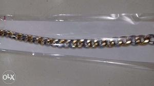 StainLess Steel Gold & Steel Design Bracelet Brand New.
