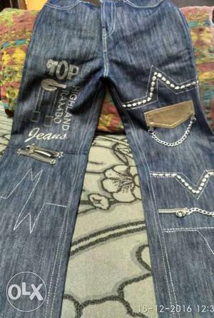 Waist 26 inch length 38 designer new jeans