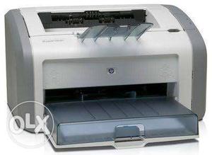White And Gray Hp  Desktop Printer