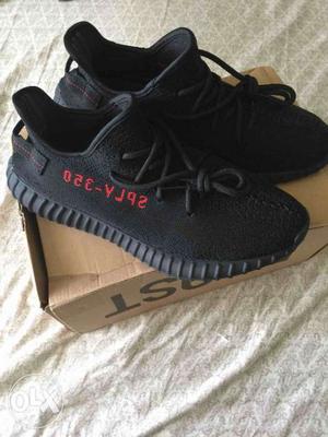 Yeezy boost v2 black/red with original box and