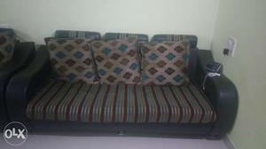 3 year old sofa set-1 three seater and 2 one