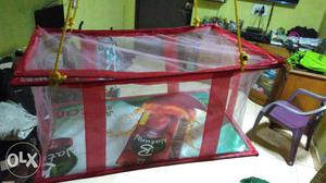 Baby cot jhula with mosquito net upto 6 month