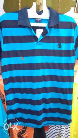 Blue And Dark-blue Express Polo Shirt