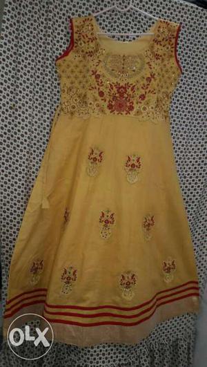 Brand new cotton dress embroidery with diamond
