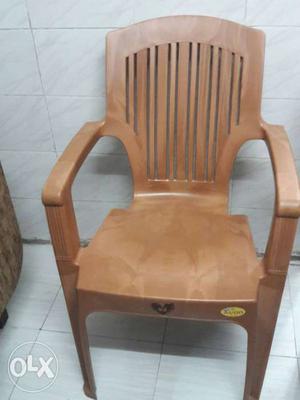 Brown & ash color Plastic Armchair