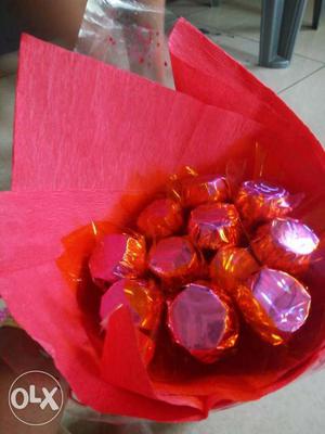 Chocolet bouqet --₹100 chocolates per pc--₹5