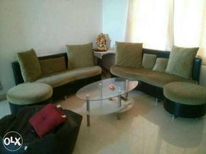 Designer sofa for sale along with center table