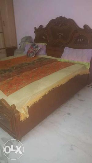 Double bed with mattress sparingly used like new
