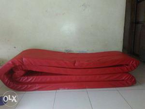 Foam sofa red color italian style foldable and