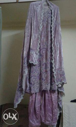 Full long light purple suit as like new(price negotiable)