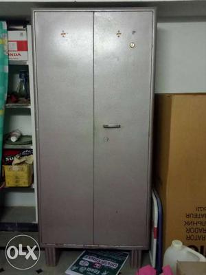 Gray Metal Two-door Cabinet