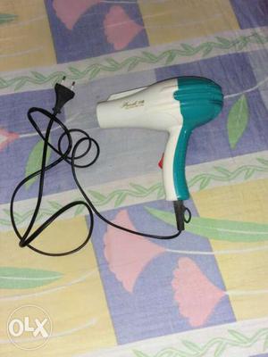 Green And White Hair Dryer