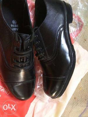 IAF OFFICER Black Leather Dress Shoes