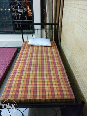 Moving Out Sale: Aluminium Bed with Mattress and