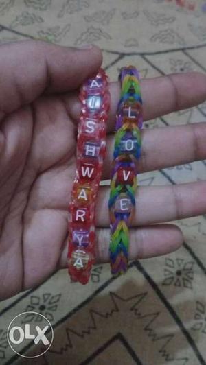 Multicolor Name Bracelets