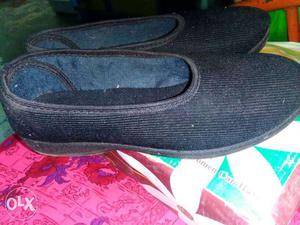 Pair Of Black Flat Shoes