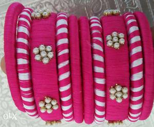 Silk thread handmade bangles.