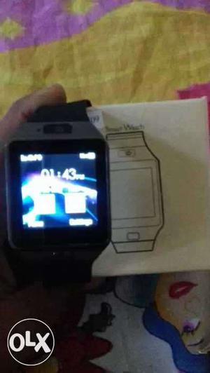 Silver Case Smart Watch With Box